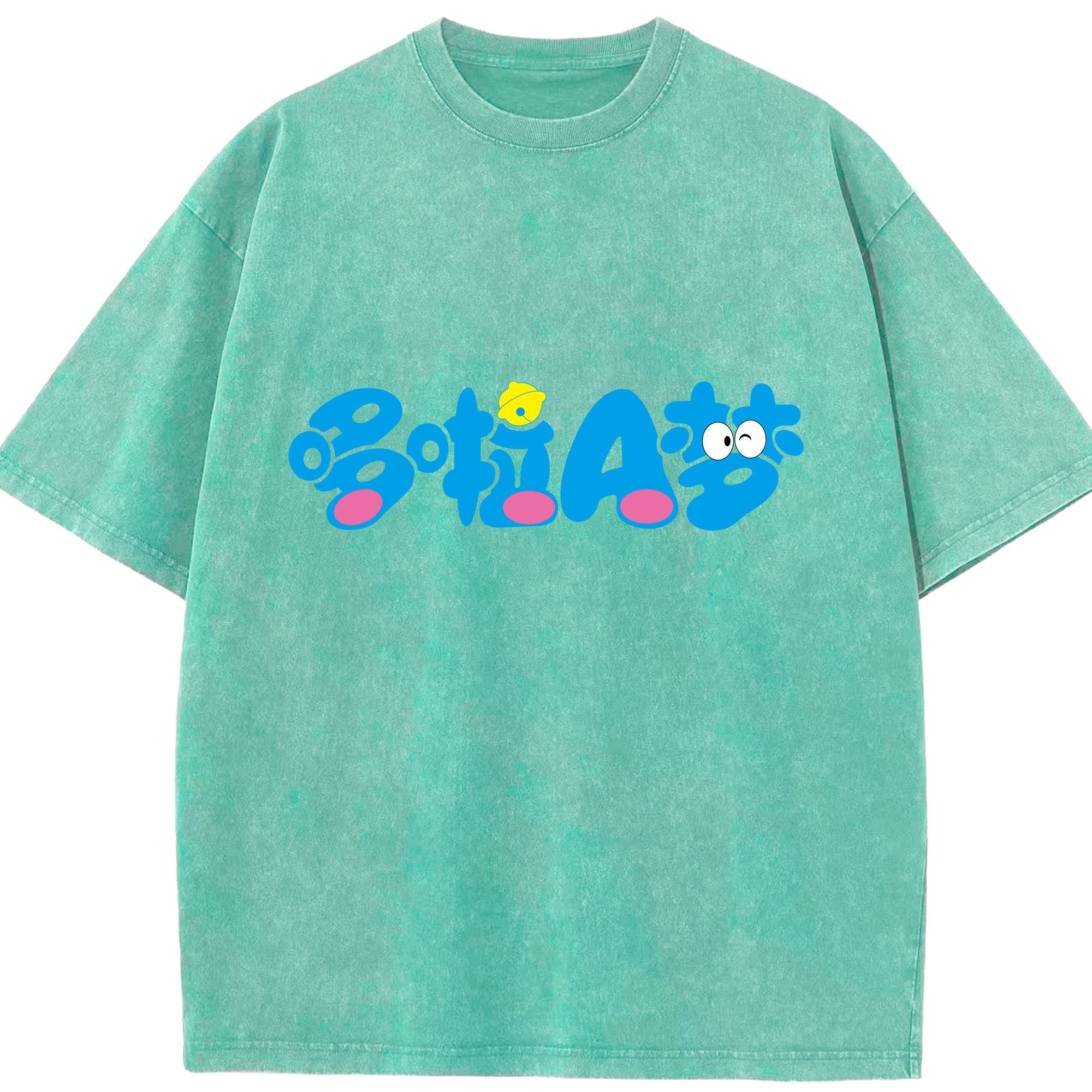 （画像用） ドラえもん Doraemon 綿100% ヴィンテージ風 半袖Tシャツ（フロントプリント）